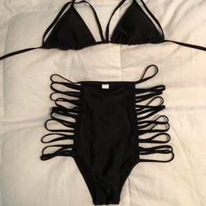 Black boutique bikini